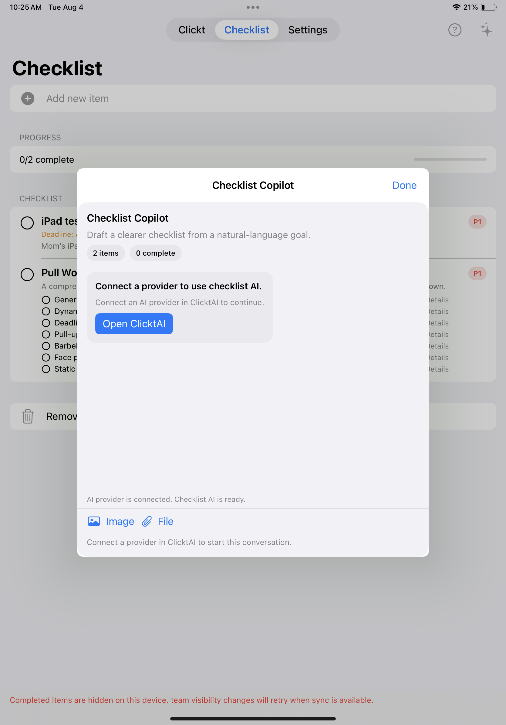 Checklist Copilot